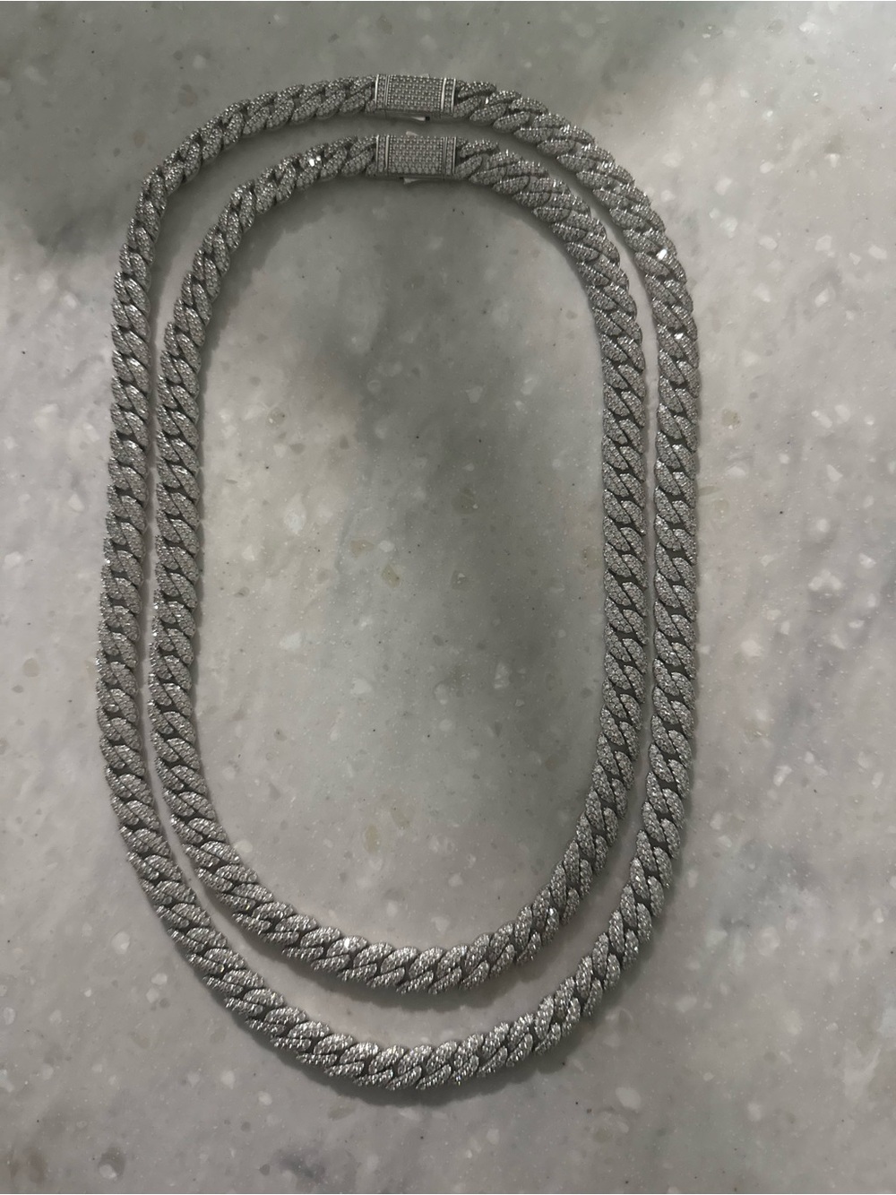 Jaxxon Silver-Tone Diamond-Cut Rope Chain Necklace for Men